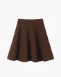 Women's pleated mini skirt with high waistband and flared hem