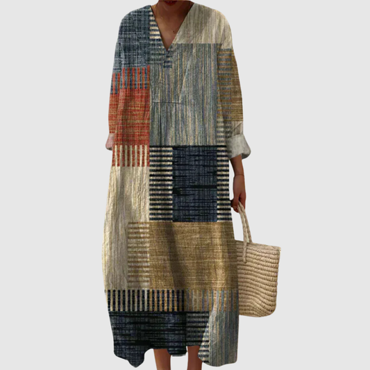 Iris Abstract Summer Dress 0
