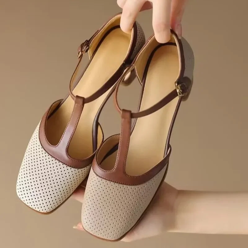 Isla Vintage-Inspired Mid Heels 1