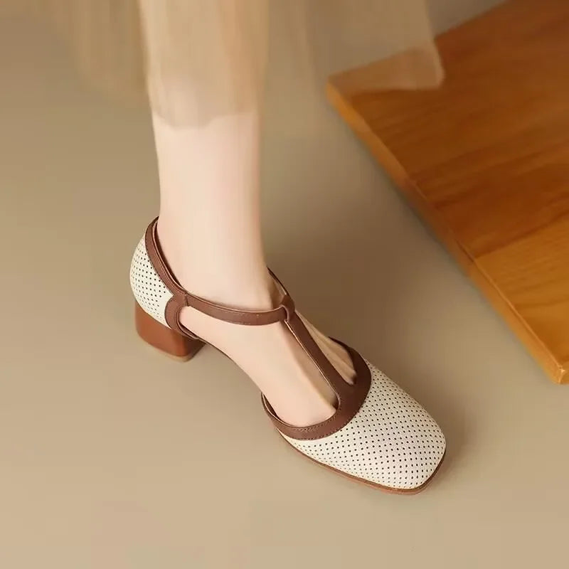 Isla Vintage-Inspired Mid Heels 2