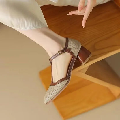 Isla Vintage-Inspired Mid Heels 3