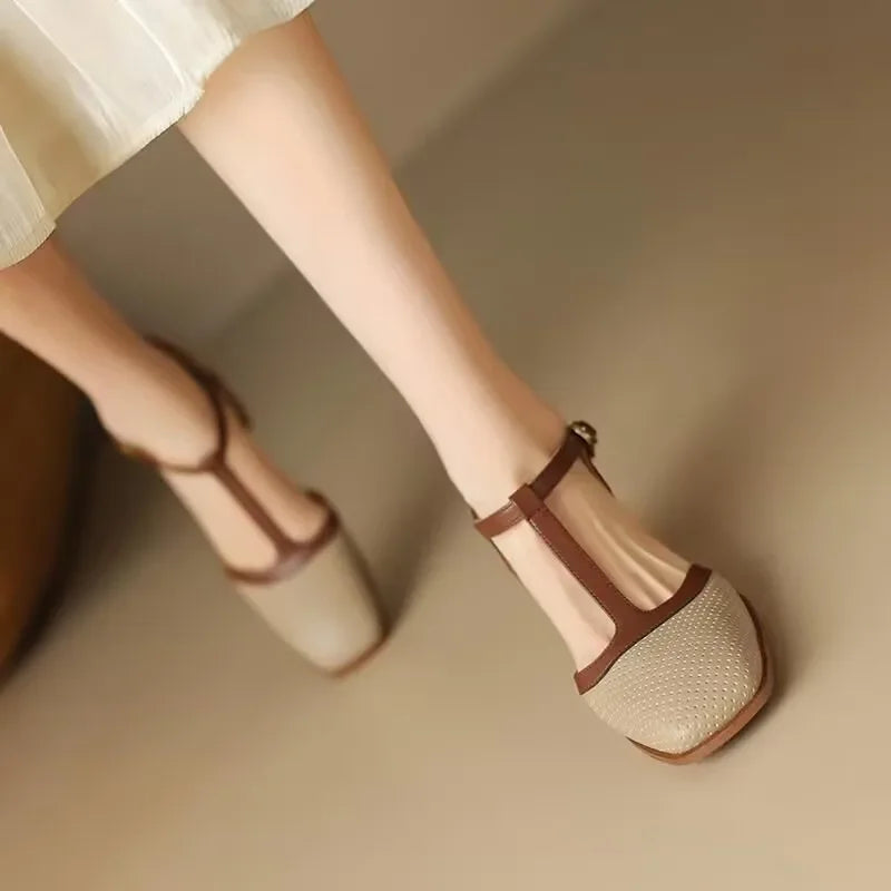 Isla Vintage-Inspired Mid Heels 5