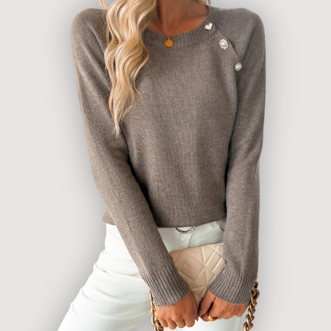 Jasmine Chic Button Jumper 1
