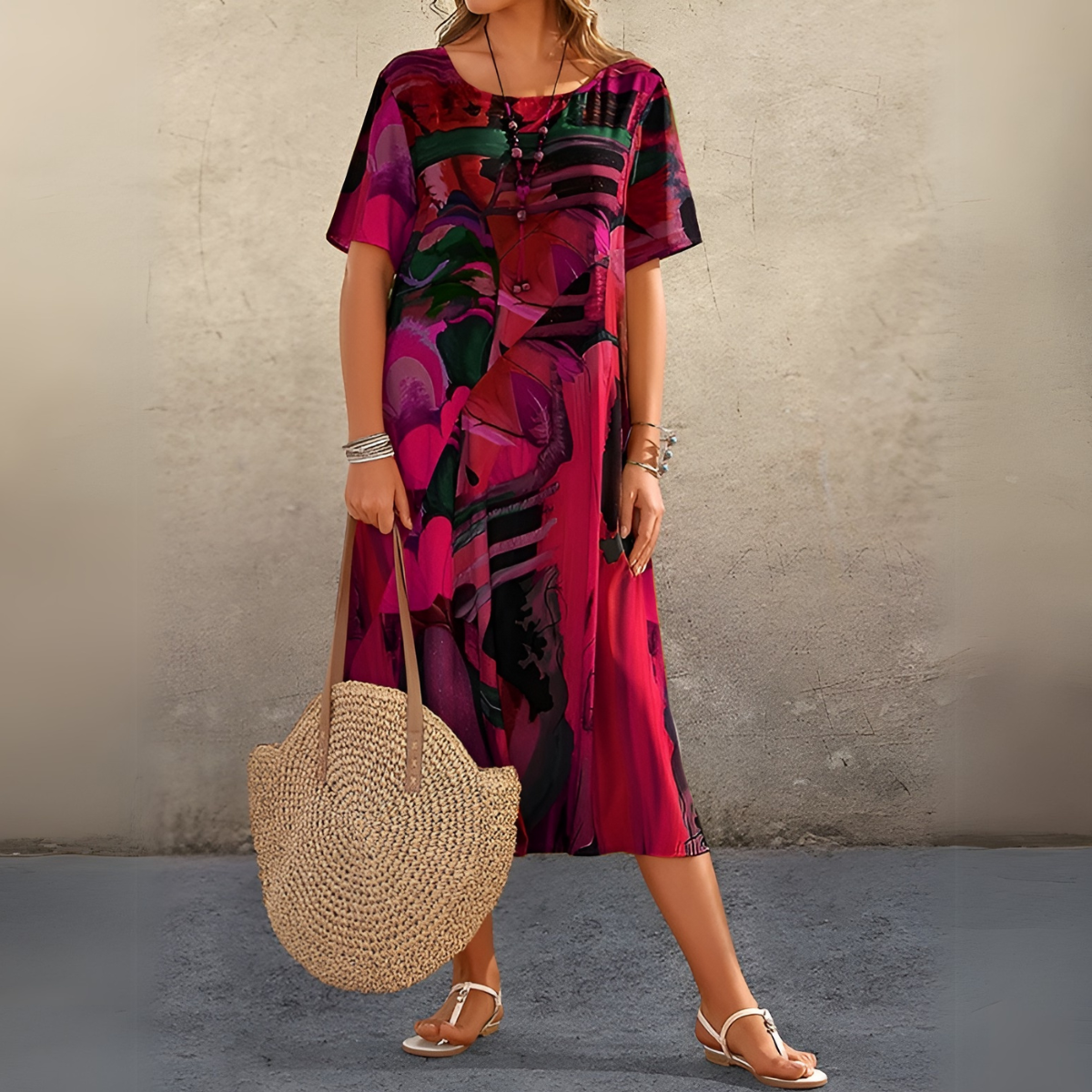 Jasmine Floral Swing Dress 2