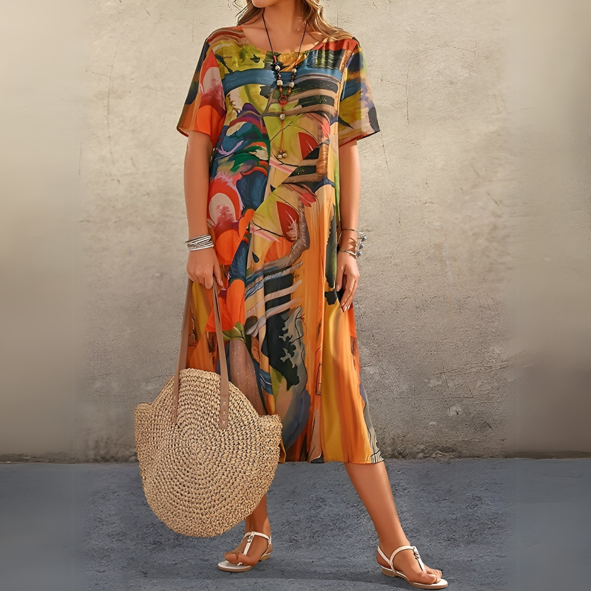 Jasmine Floral Swing Dress 4