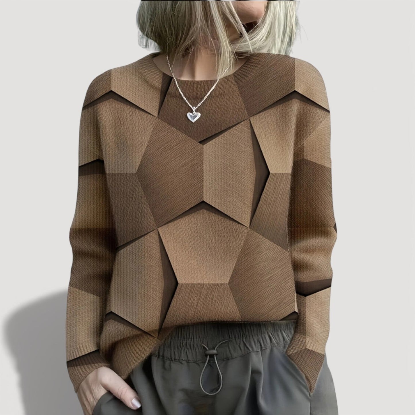 Jasmine Geometric Womens Jumper 3