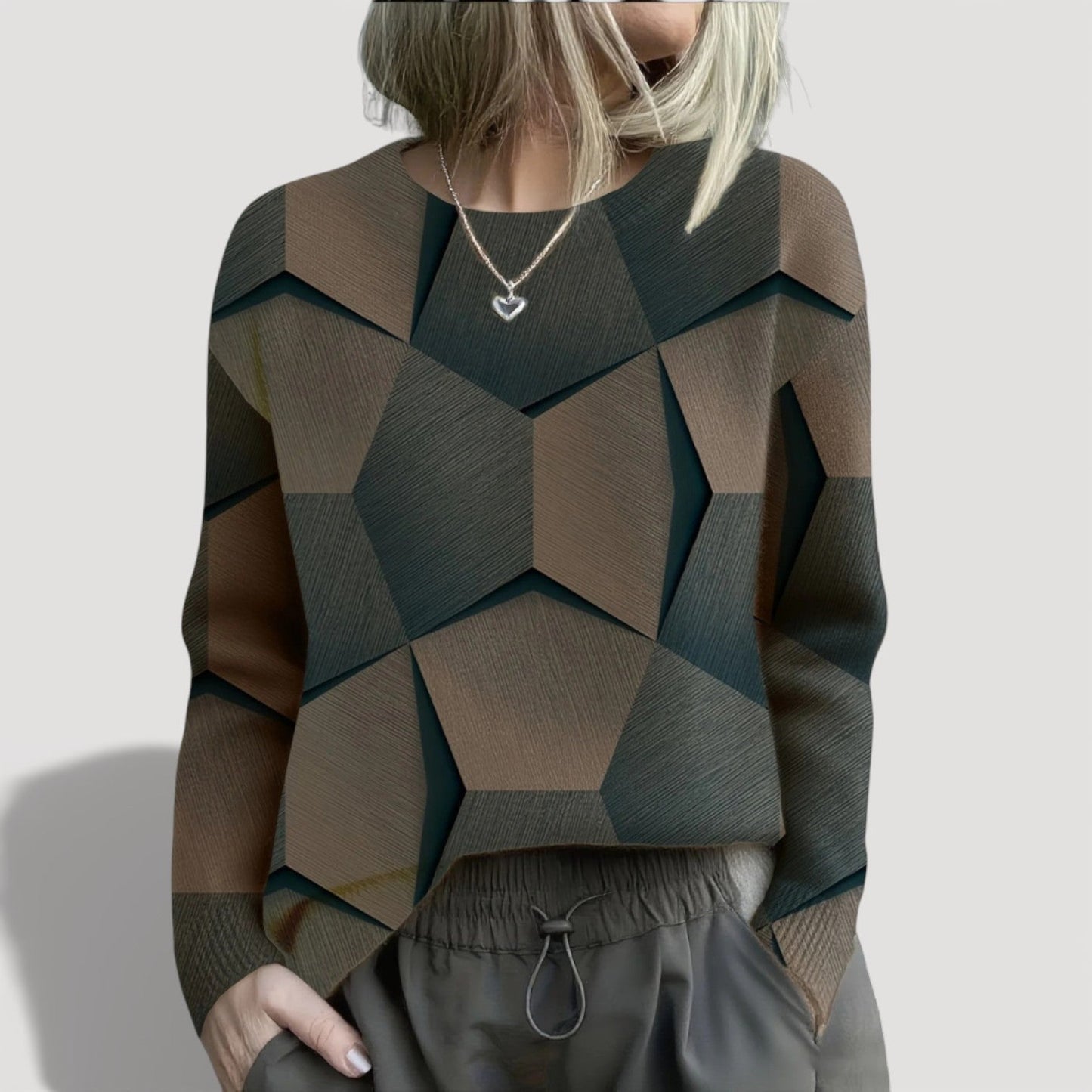 Jasmine Geometric Womens Jumper 4