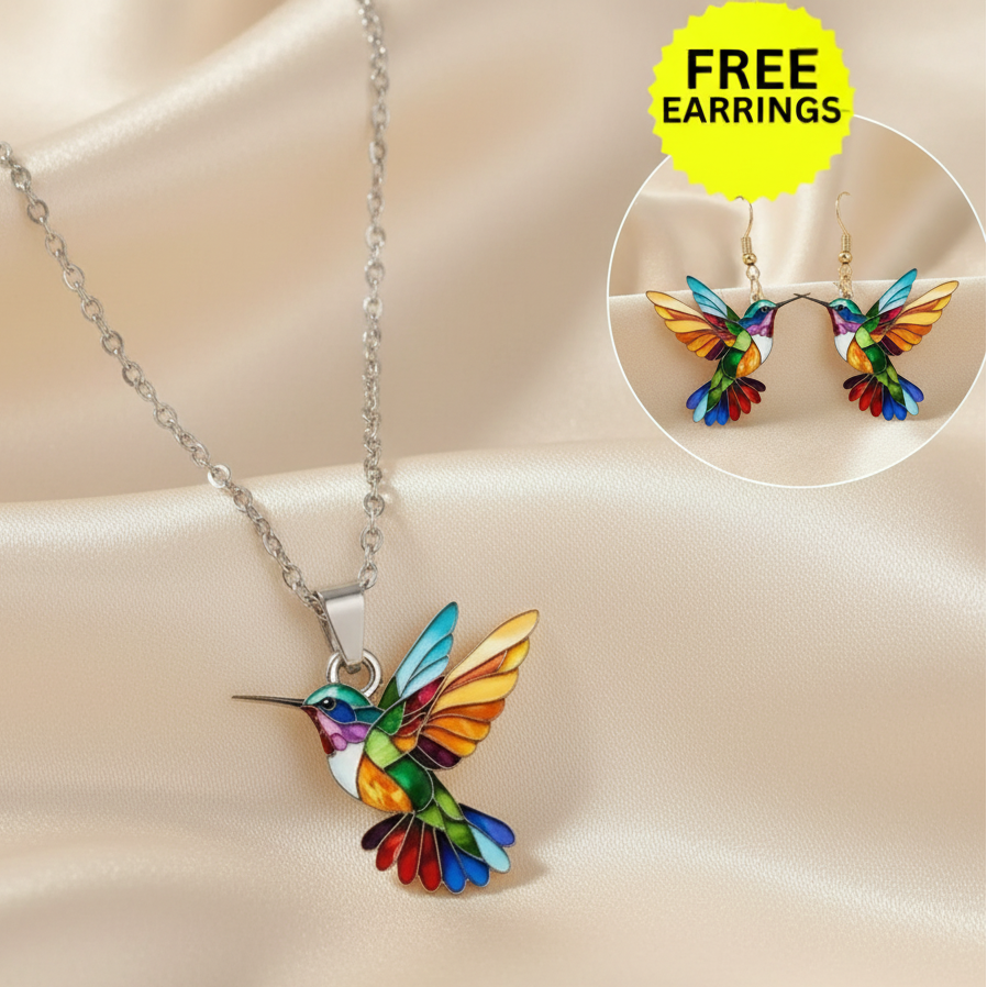 Jasmine Hummingbird Necklace 0