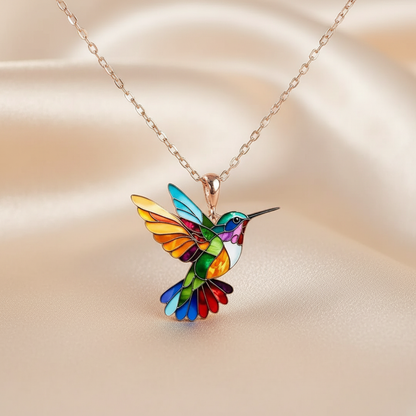 Jasmine Hummingbird Necklace 3