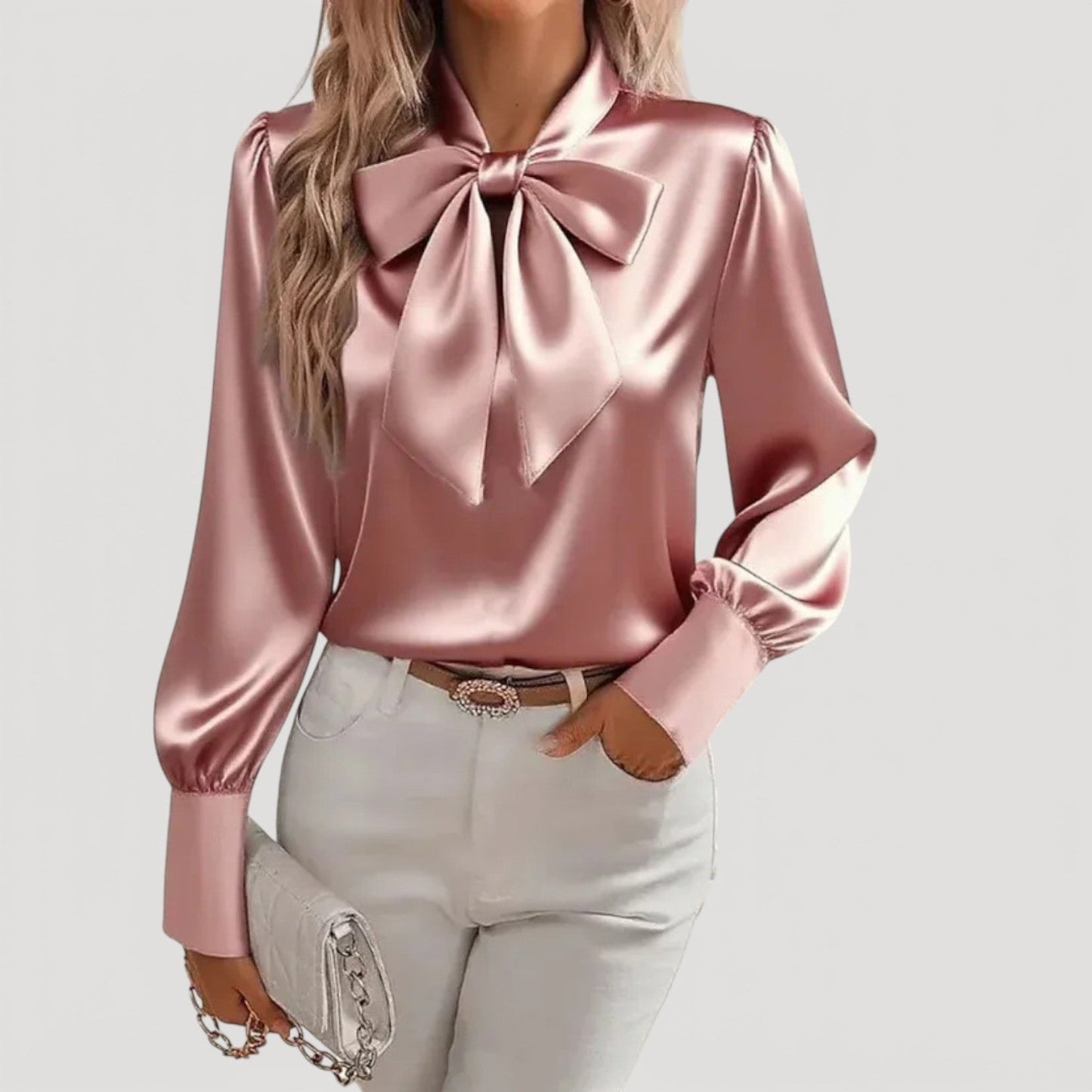 Jasmine Silk Bow Blouse 2