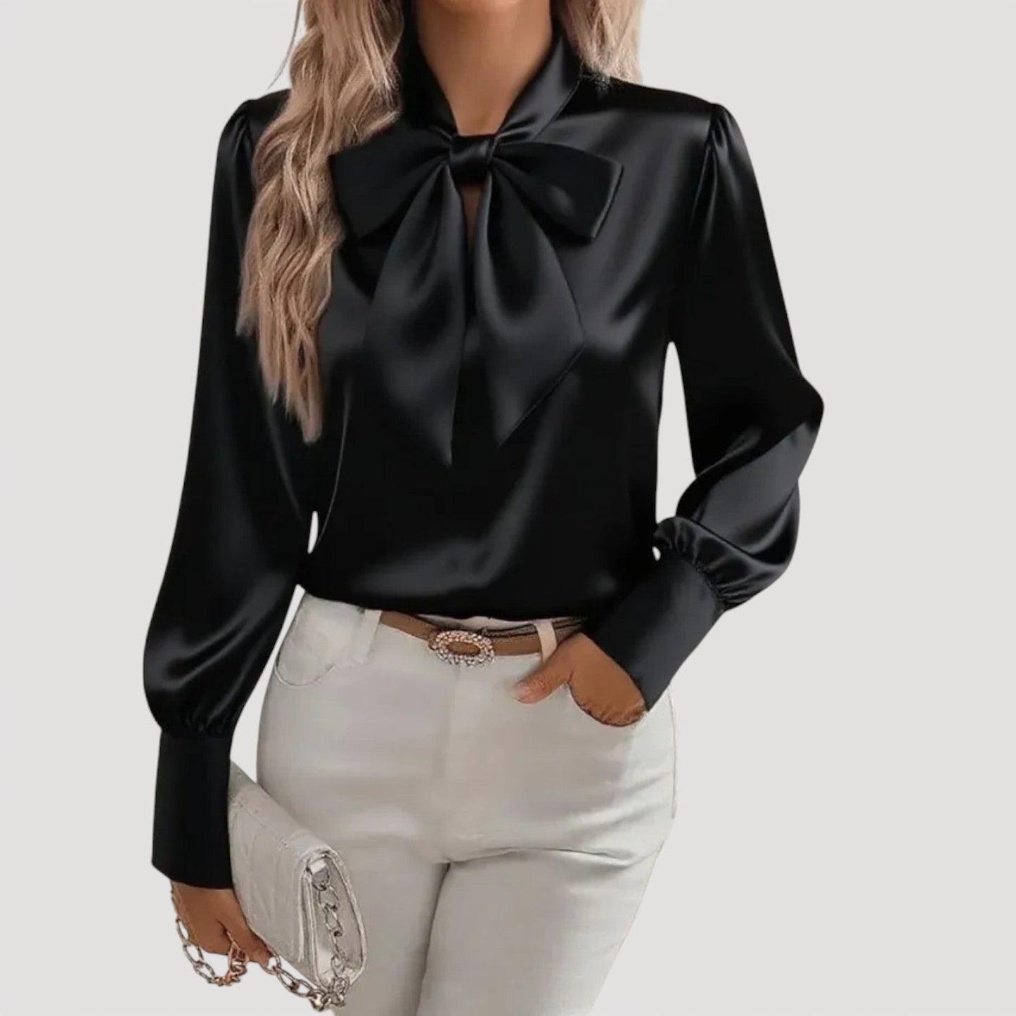 Jasmine Silk Bow Blouse 3