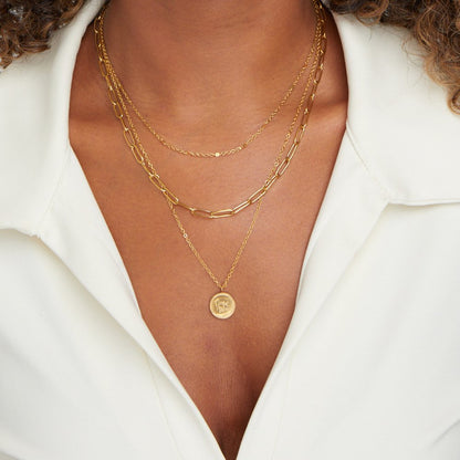 Jocelyn Coin Layered Necklace 1