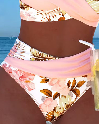Jolie Floral Split Bikini 1