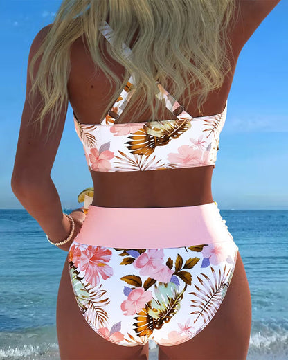 Jolie Floral Split Bikini 3