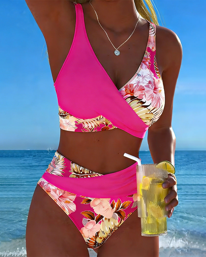 Jolie Floral Split Bikini 9