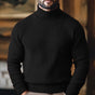 Men's long-sleeve ribbed turtleneck jumper