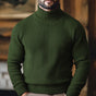 Men's long-sleeve ribbed turtleneck jumper