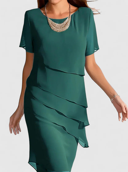 Kiera Elegant Midi Dress 2
