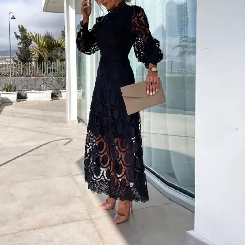 Kira Elegant Midi Dress 0