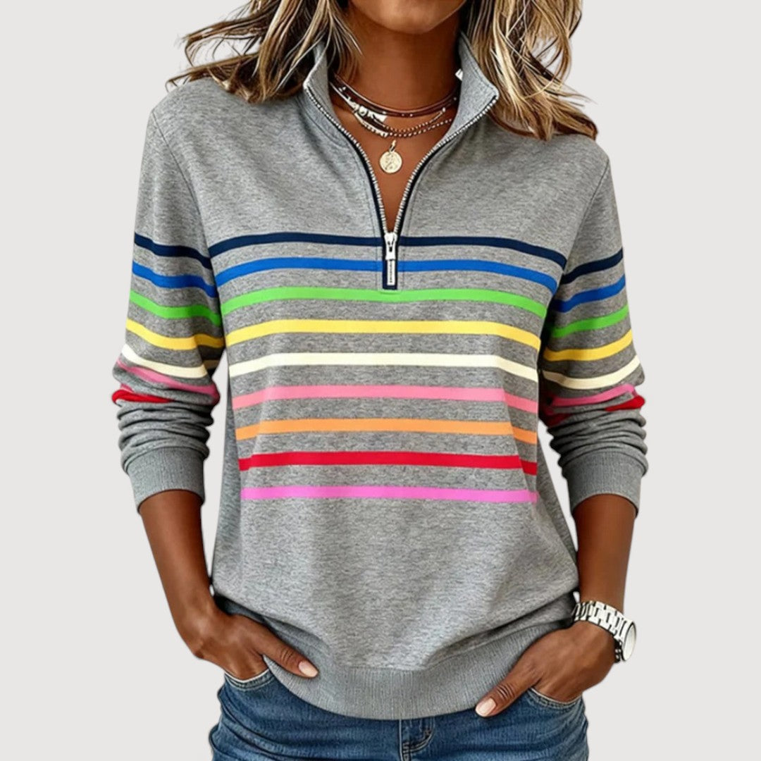 Lara Relaxed Zip Top 0