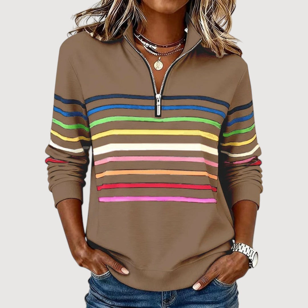 Lara Relaxed Zip Top 2