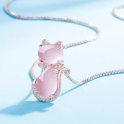 Lila Cat Pendant Necklace 1