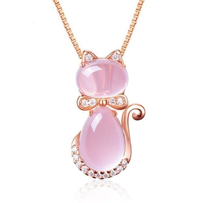 Lila Cat Pendant Necklace 4