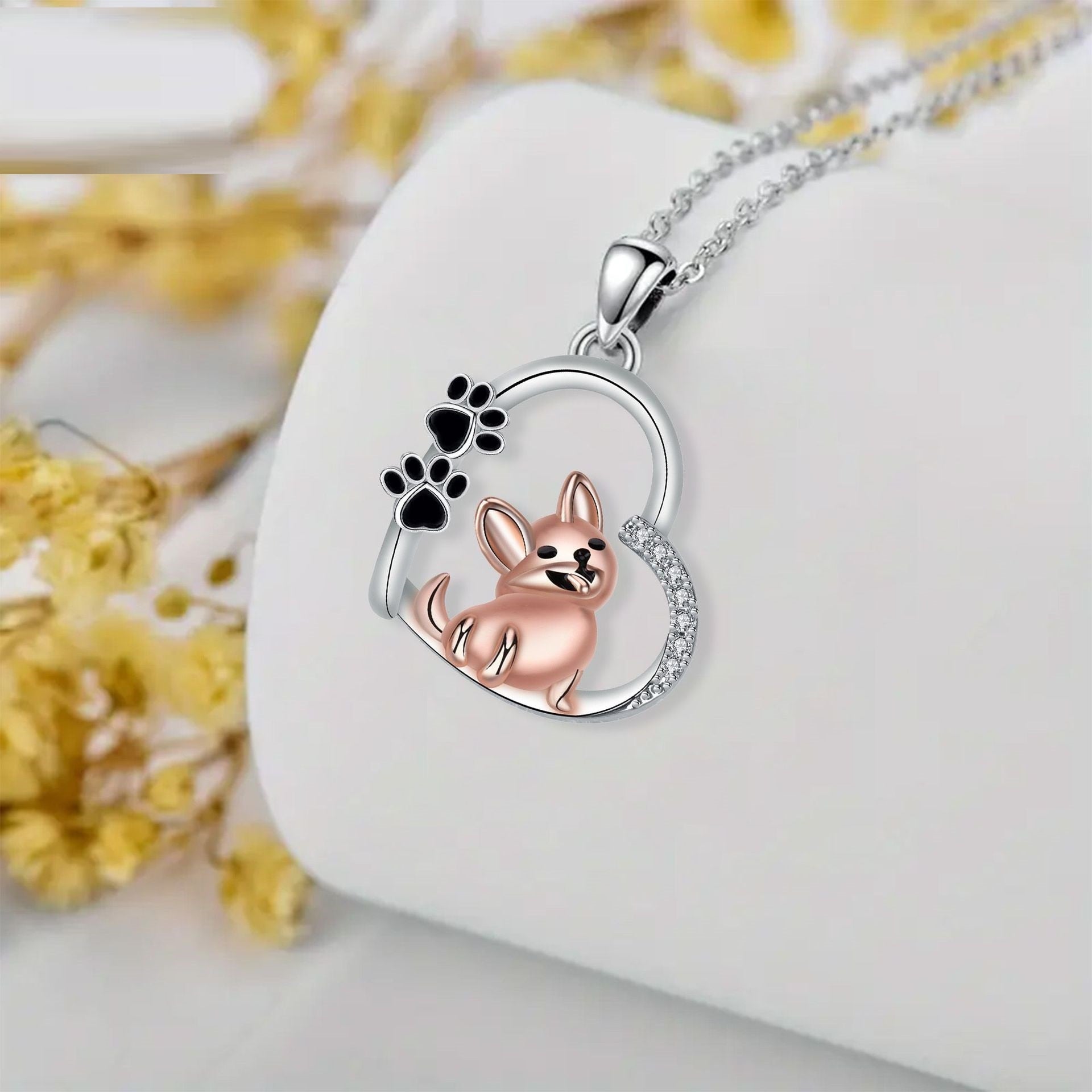 Lila Heart Pendant Necklace 0