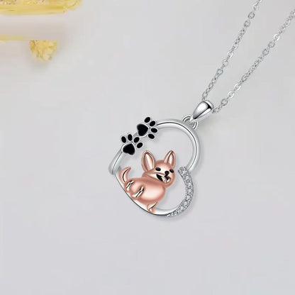 Lila Heart Pendant Necklace 3