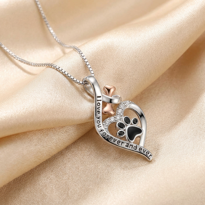 Lila Infinity Paw Necklace 1