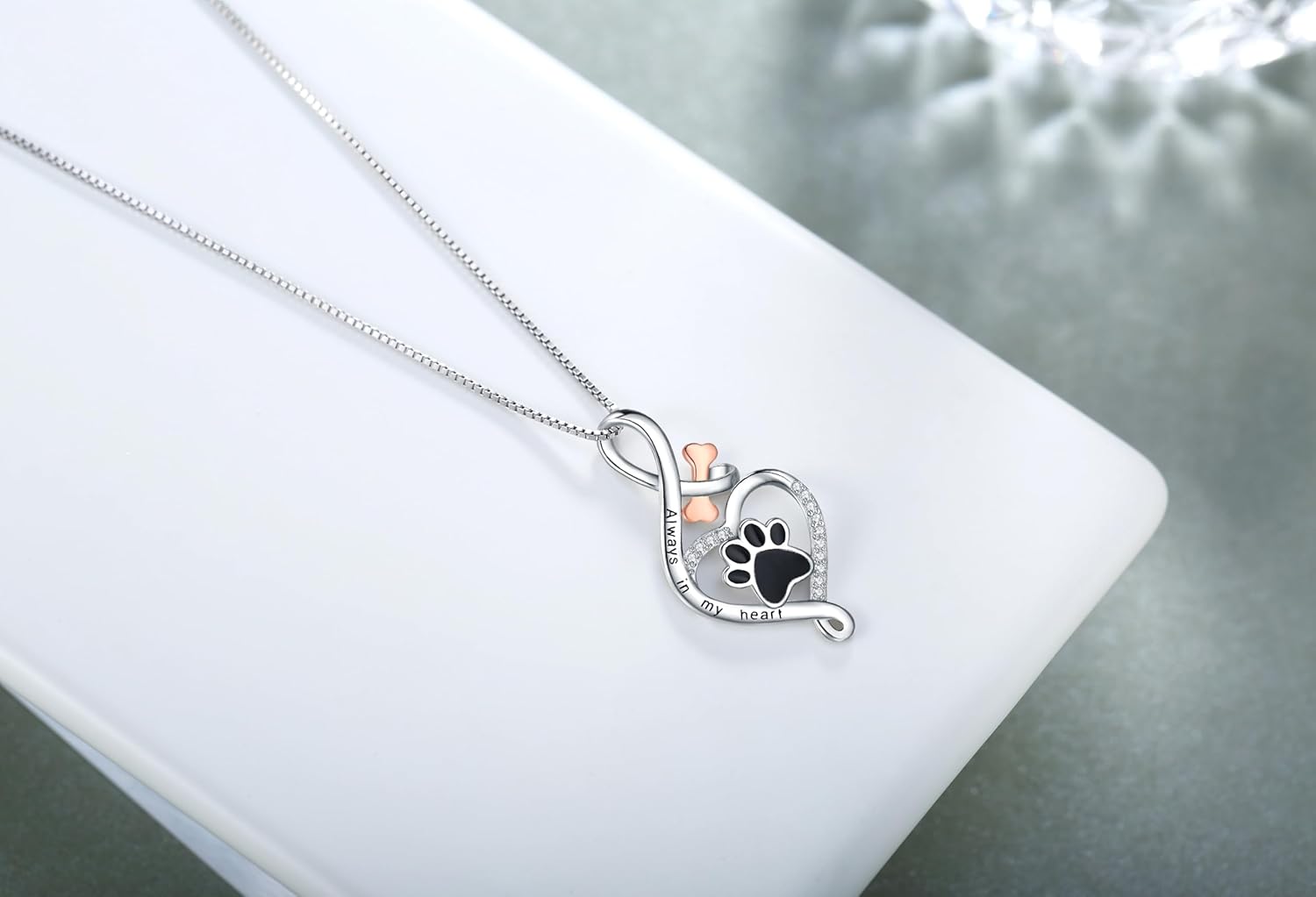 Lila Infinity Paw Necklace 6
