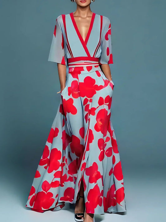 Lina Floral Midi Dress 0