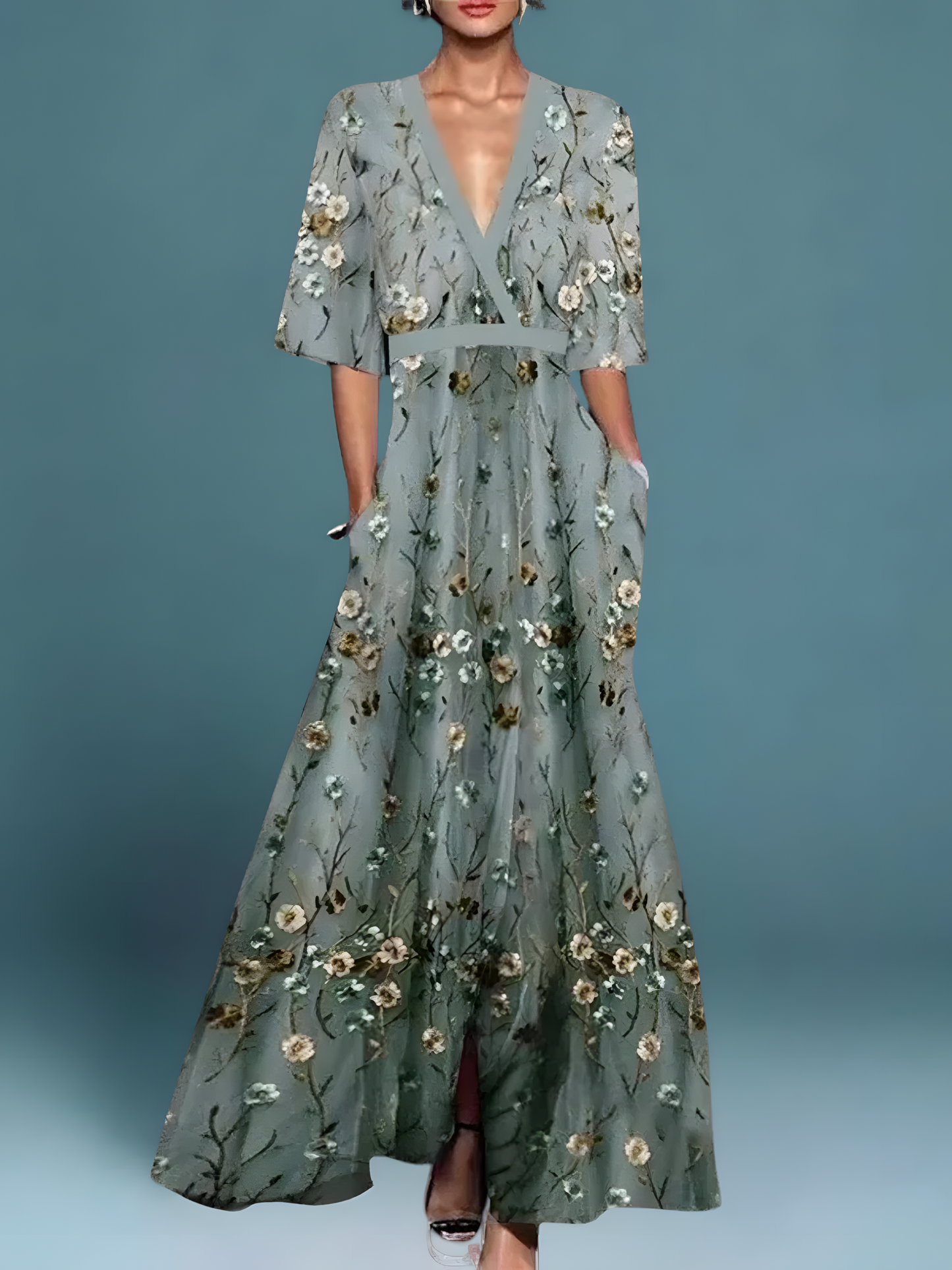 Lina Floral Midi Dress 2