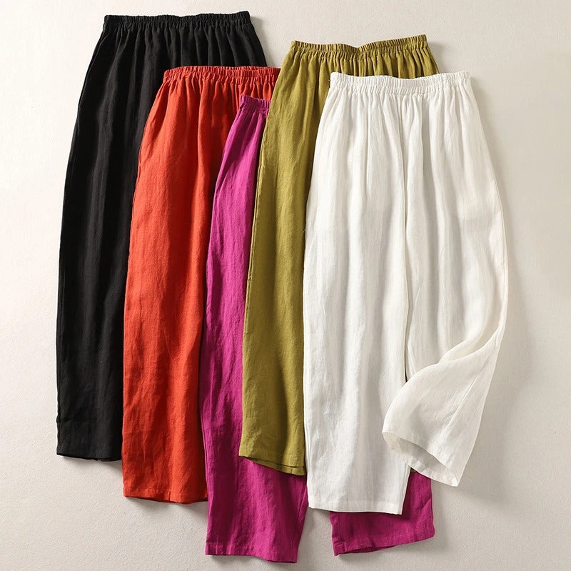Lina Lightweight Linen Trousers 2