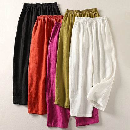 Lina Lightweight Linen Trousers 2