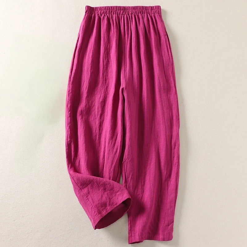 Lina Lightweight Linen Trousers 5