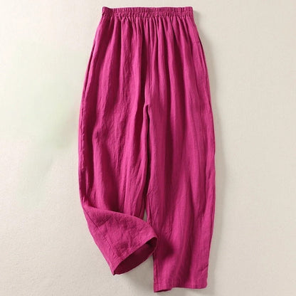 Lina Lightweight Linen Trousers 5