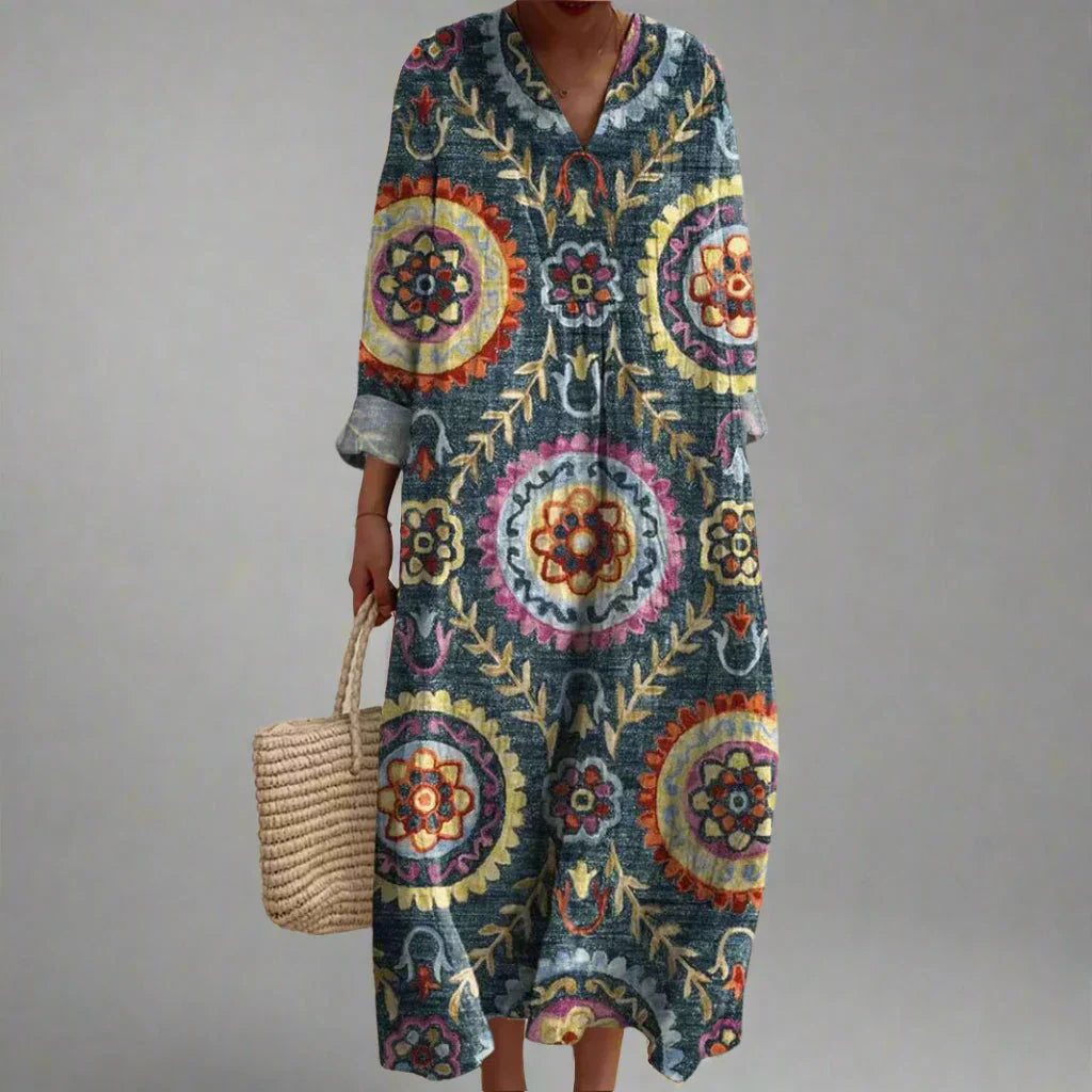 Livia Geometric Midi Dress 1