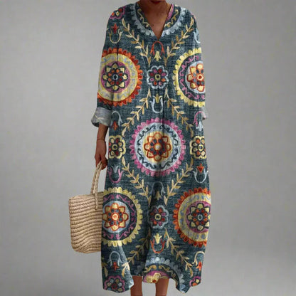 Livia Geometric Midi Dress 1