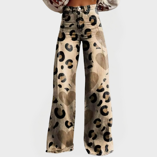 Livia Psychedelic Wide Leg Pants 0
