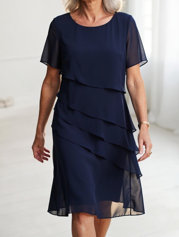 Livia Ruffle Layered Dress 0