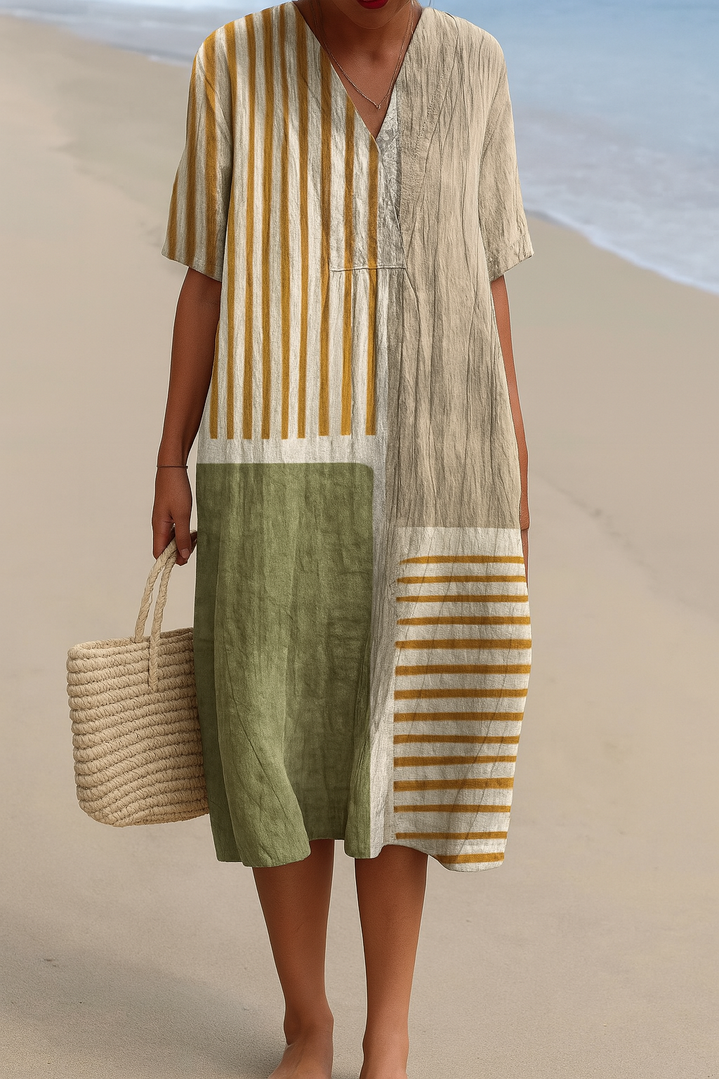 Livia V-Neck Summer Dress 0
