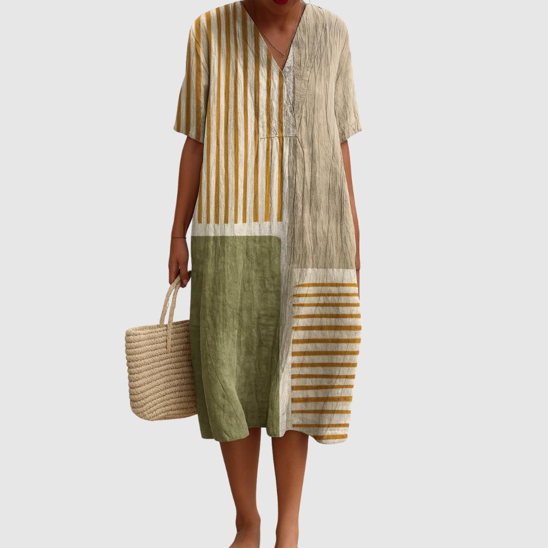 Livia V-Neck Summer Dress 1