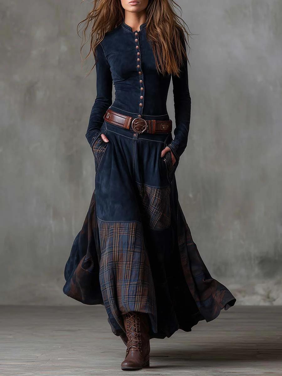 Livia Vintage Maxi Dress 0