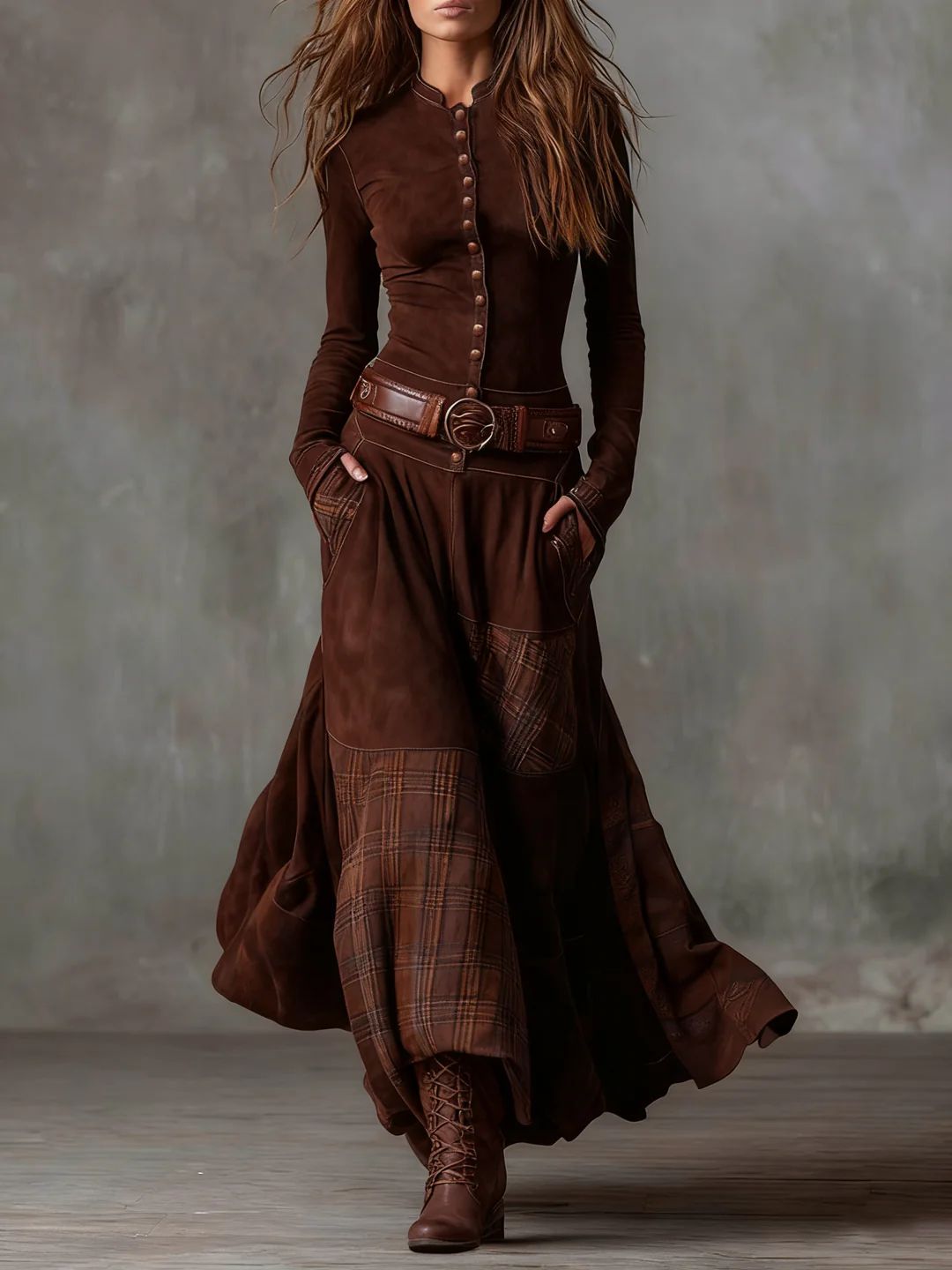 Livia Vintage Maxi Dress 1