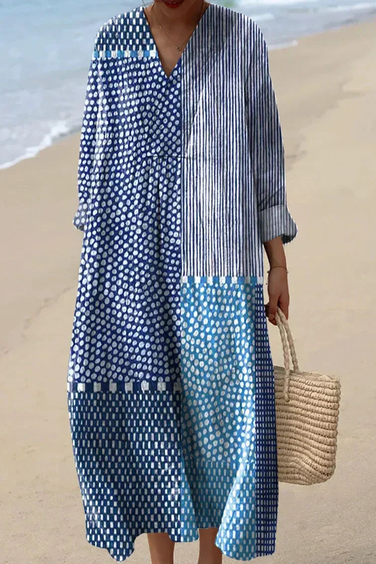 Livia Wave Midi Dress 0