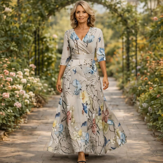 Livia Wrap Maxi Dress 0