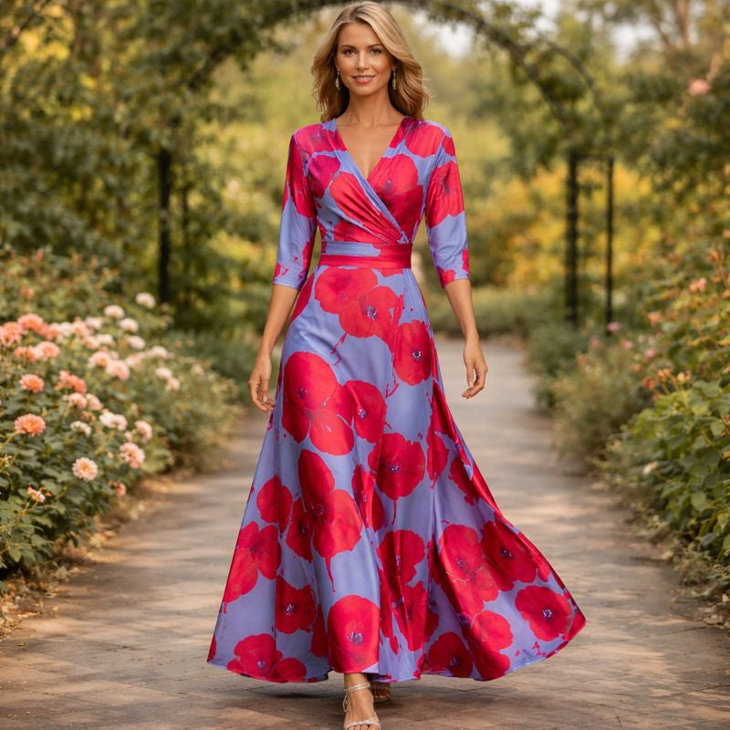Livia Wrap Maxi Dress 1