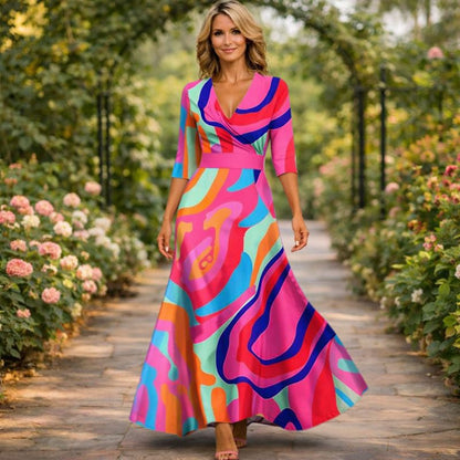 Livia Wrap Maxi Dress 3