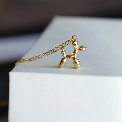 Luna Balloon Dog Pendant Necklace 3